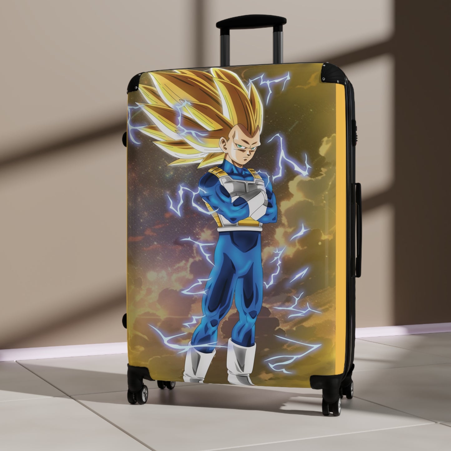 Anime Dragon Ball Z Vegeta Carry-On Suitcase - Stylish Luggage for Travelers