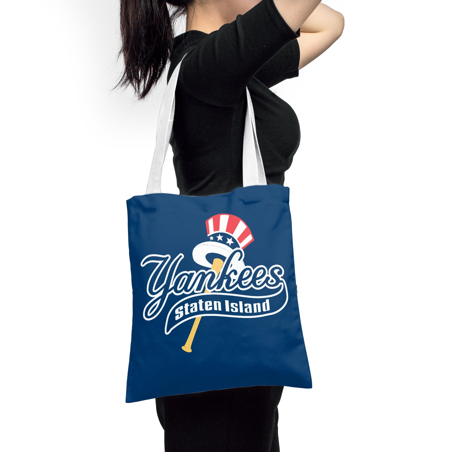 MLB New York Yankees Baseball Polyester Canvas Tote Bag - Durable and Stylish
