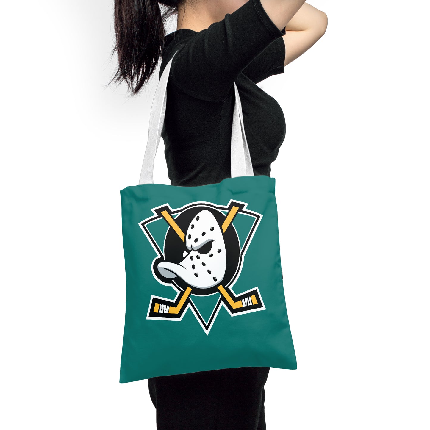 NHL Anaheim Ducks Polyester Canvas Tote Bag – Durable and Stylish