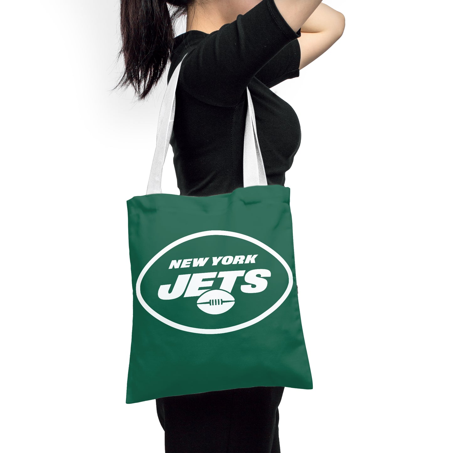 NFL New York Jets Polyester Canvas Tote Bag – Durable and Stylish