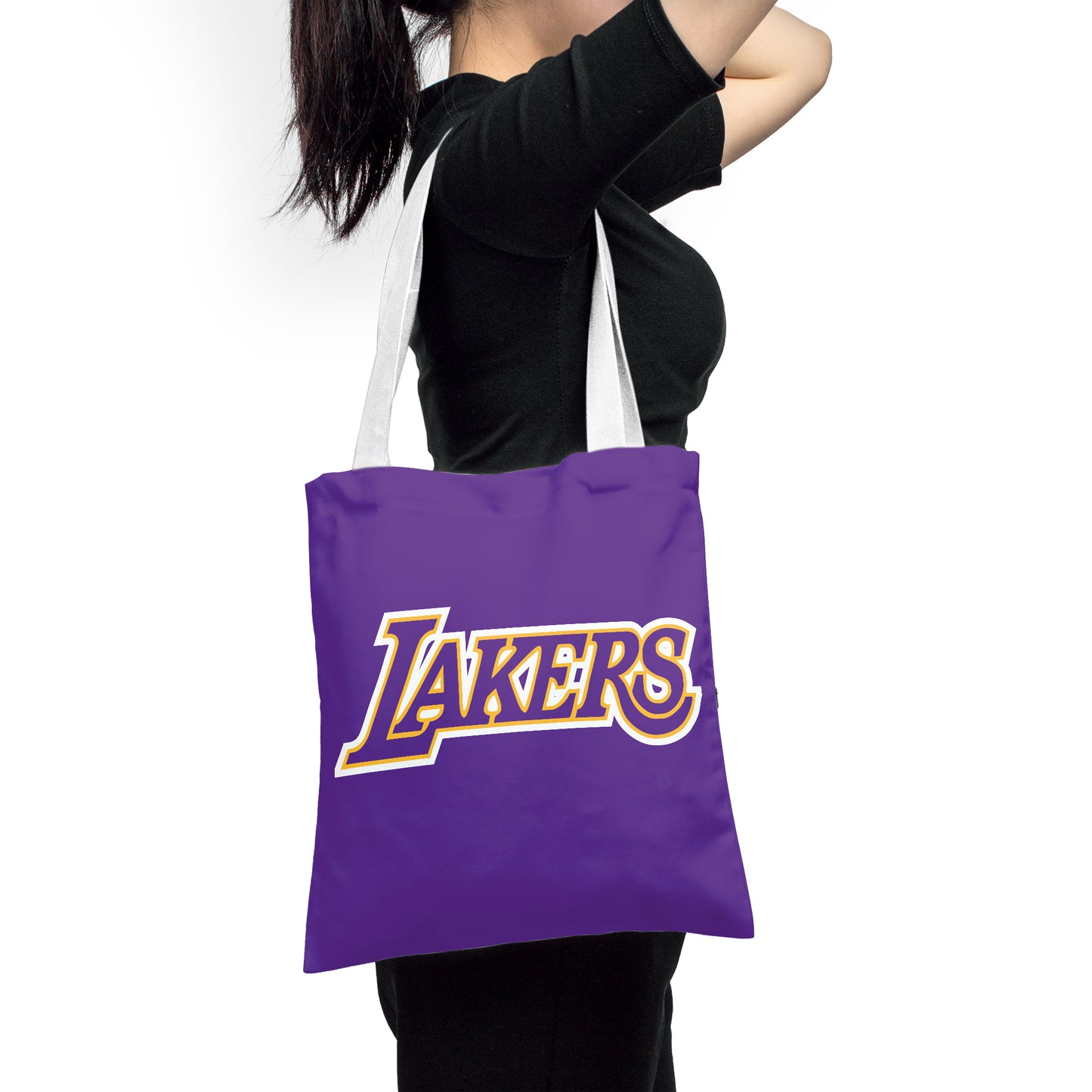 NBA LA Lakers Fans Polyester Canvas Tote Bag - Durable and Stylish