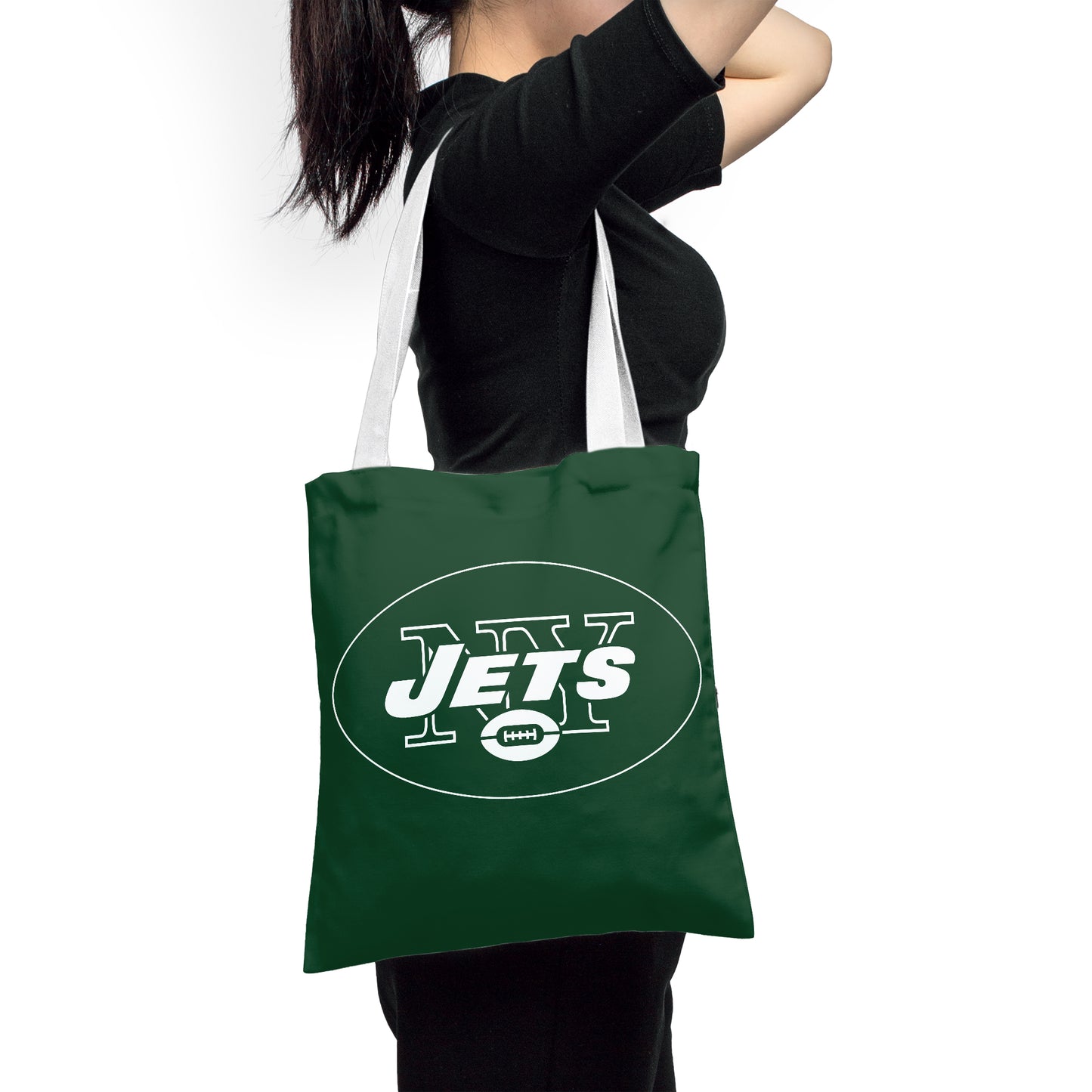 NFL New York Jets Fans Polyester Canvas Tote Bag – Durable and Stylish