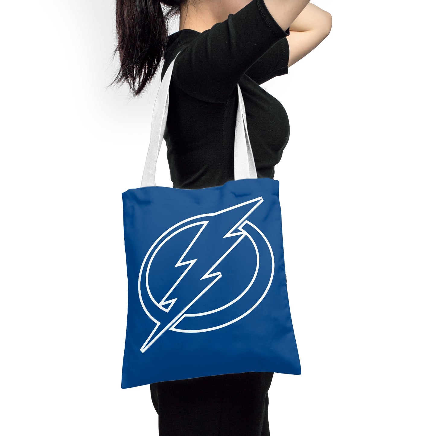 NHL Tampa Bay Lightning Polyester Canvas Tote Bag – Durable and Stylish