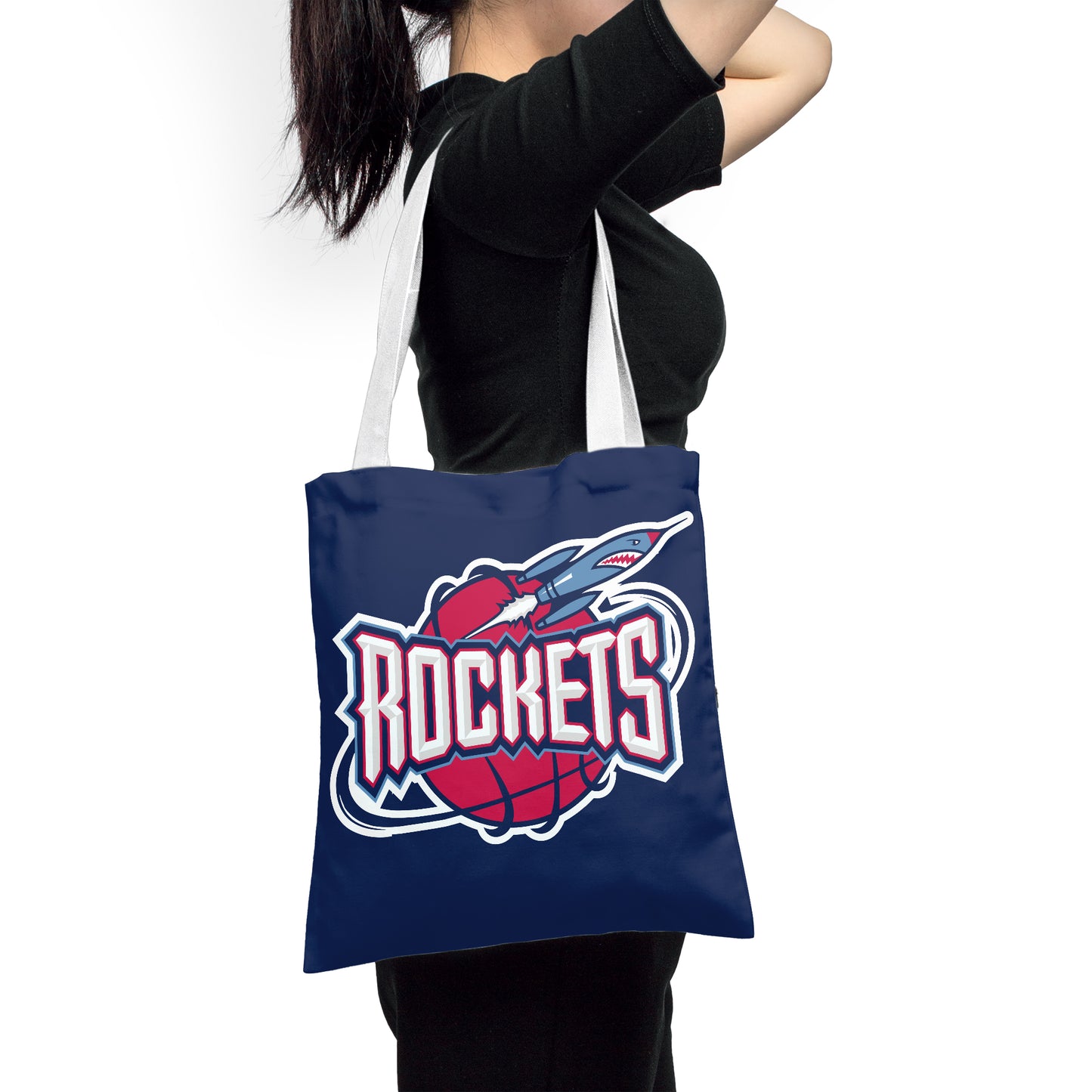 NBA Houston Rockets Fans Polyester Canvas Tote Bag - Durable and Stylish