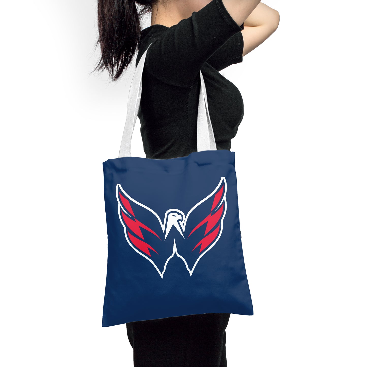 NHL Washington Capitals Polyester Canvas Tote Bag – Durable and Stylish