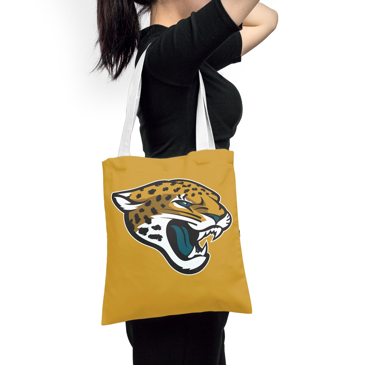 NFL Jacksonville Jaguars Polyester Canvas Tote Bag – Durable and Stylish