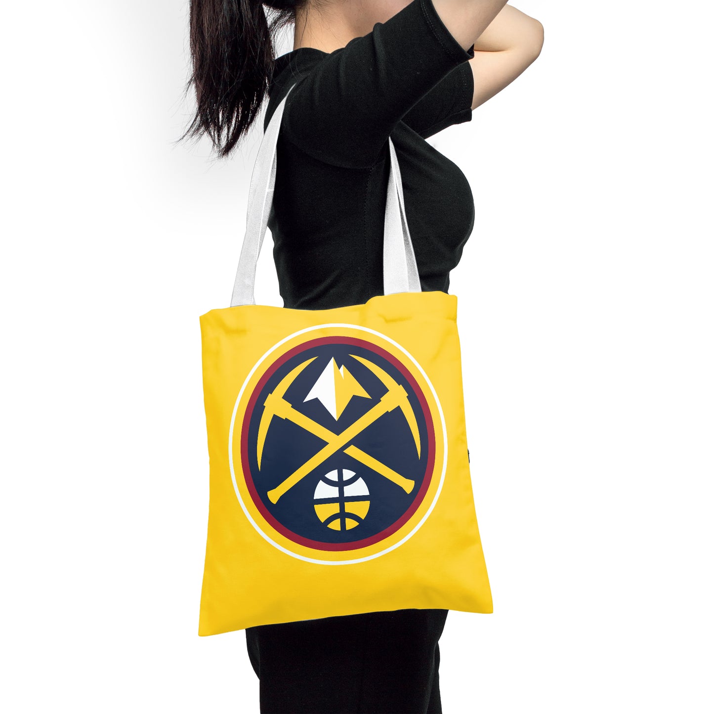 NBA Denver Nuggets Fans Polyester Canvas Tote Bag - Durable and Stylish
