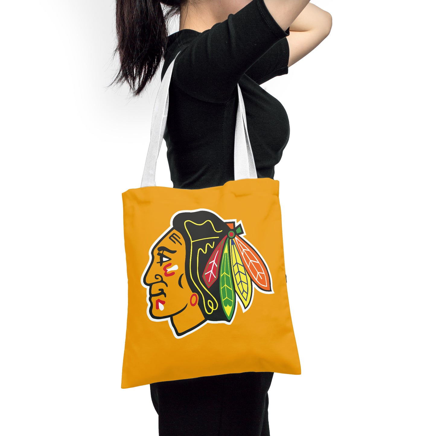 NHL Chicago Blackhawks Polyester Canvas Tote Bag – Durable and Stylish