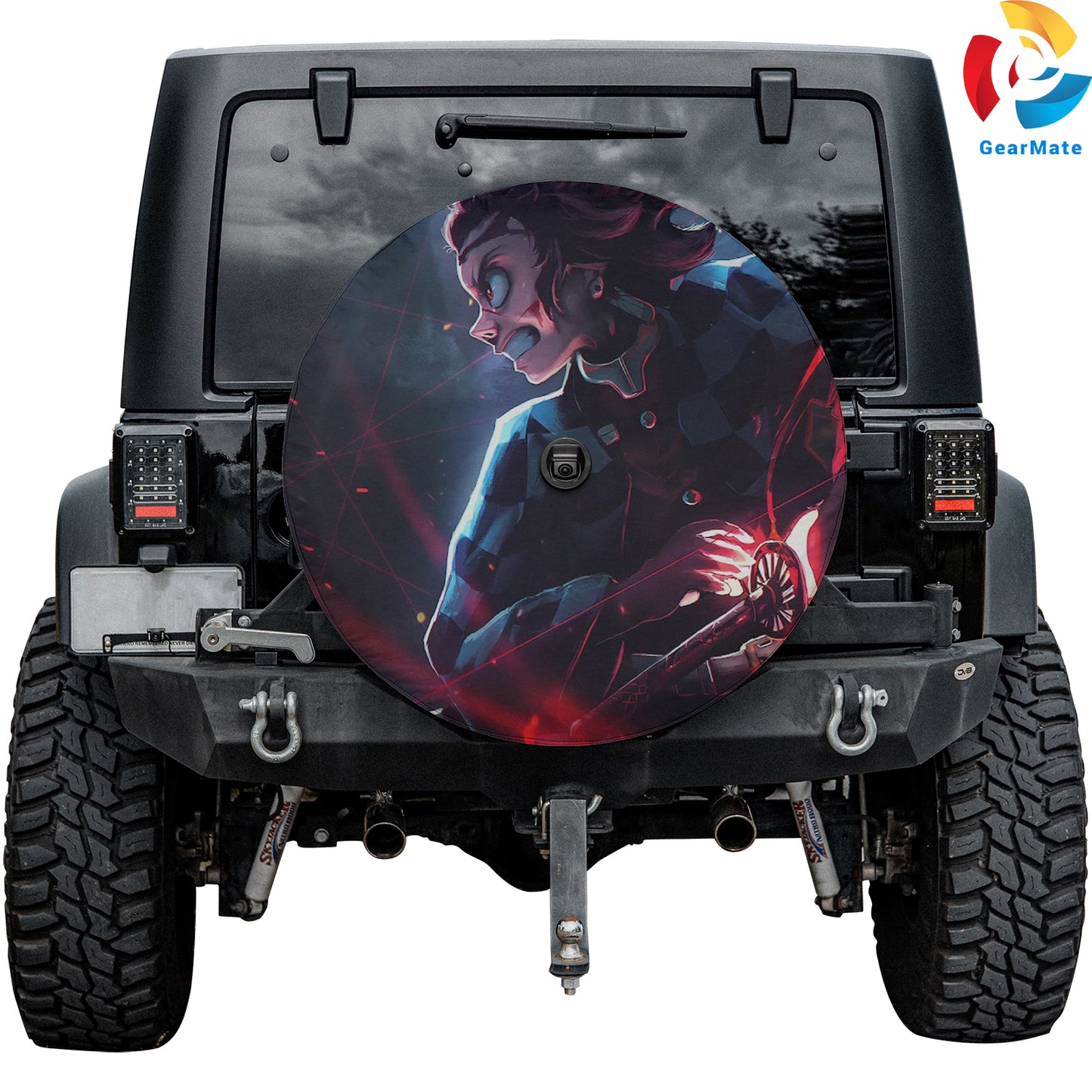 Demon Slayer Spare Tire Cover – Premium Waterproof UV Resistant Protector