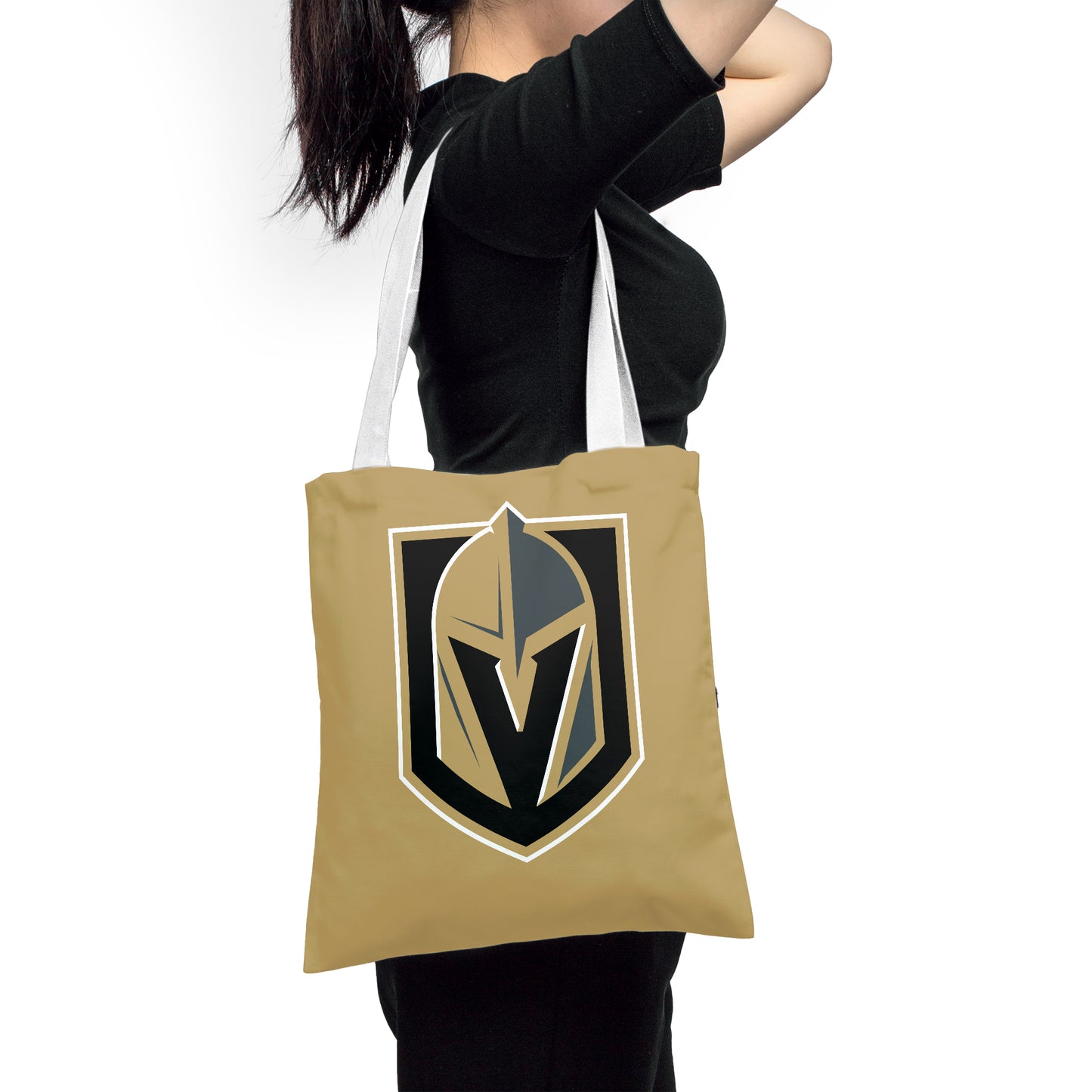 NHL Vegas Golden Knights Polyester Canvas Tote Bag – Durable and Stylish