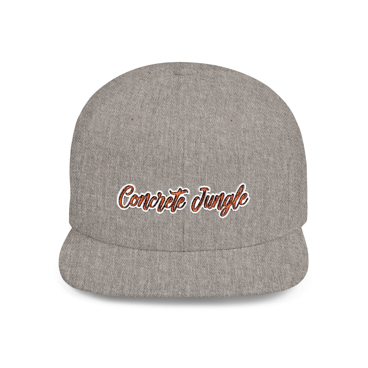 Text Concreat Jungle Flat Bill Snapback – Lightweight, Custom Fit, Premium Quality