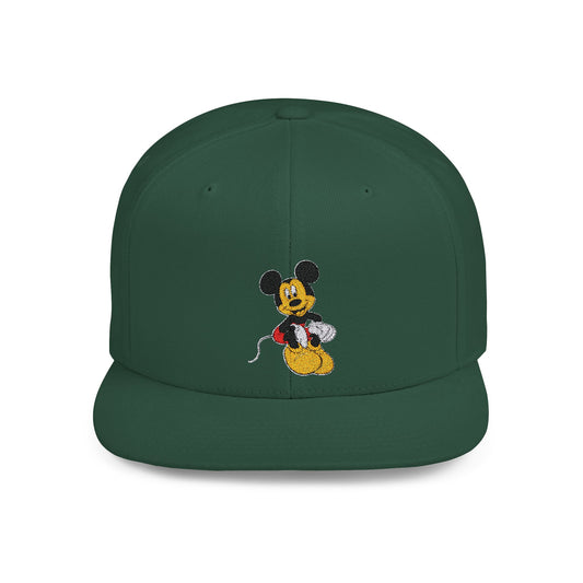 Mickey Mouse Smiling Disney Flat Bill Snapback – Lightweight, Custom Fit, Premium Quality