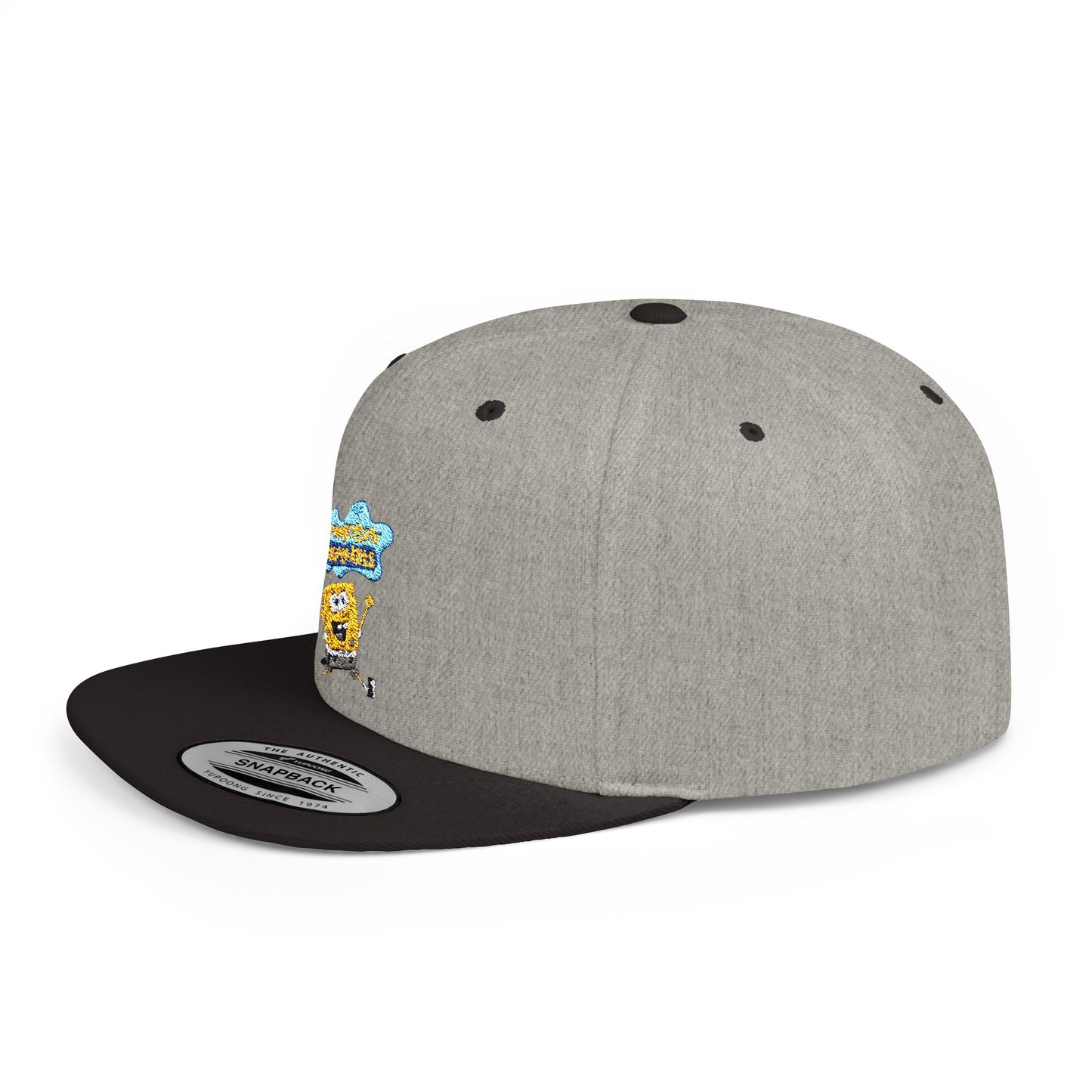 Spongebob Squarepants Flat Bill Snapback – Lightweight, Custom Fit, Premium Quality