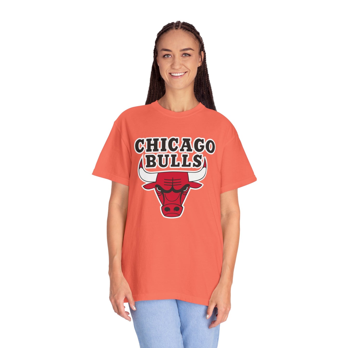 Chicago Bulls NBA Garment-Dyed T-Shirt – Premium Cotton Tee for Customization