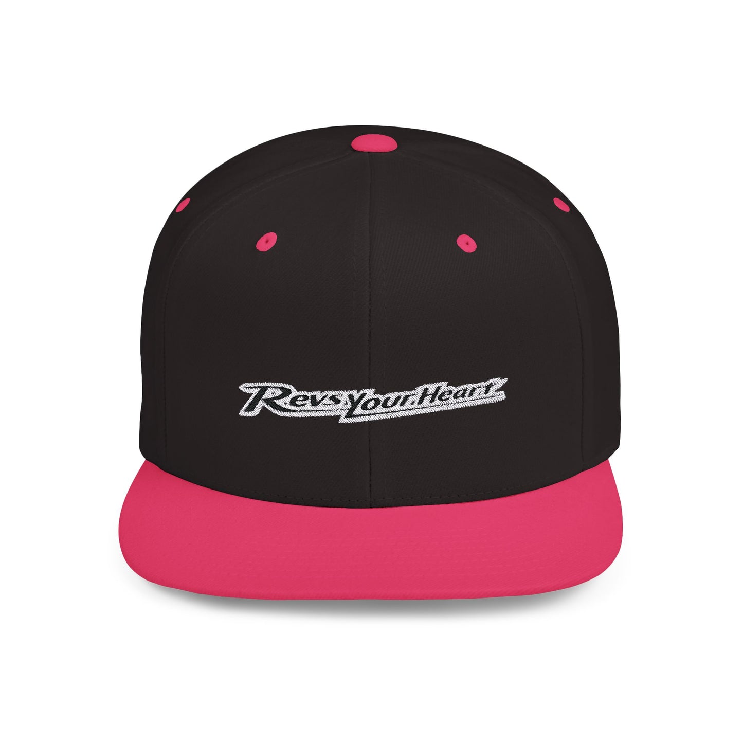 Revs Your Heart Flat Bill Snapback – Lightweight, Custom Fit, Premium Quality