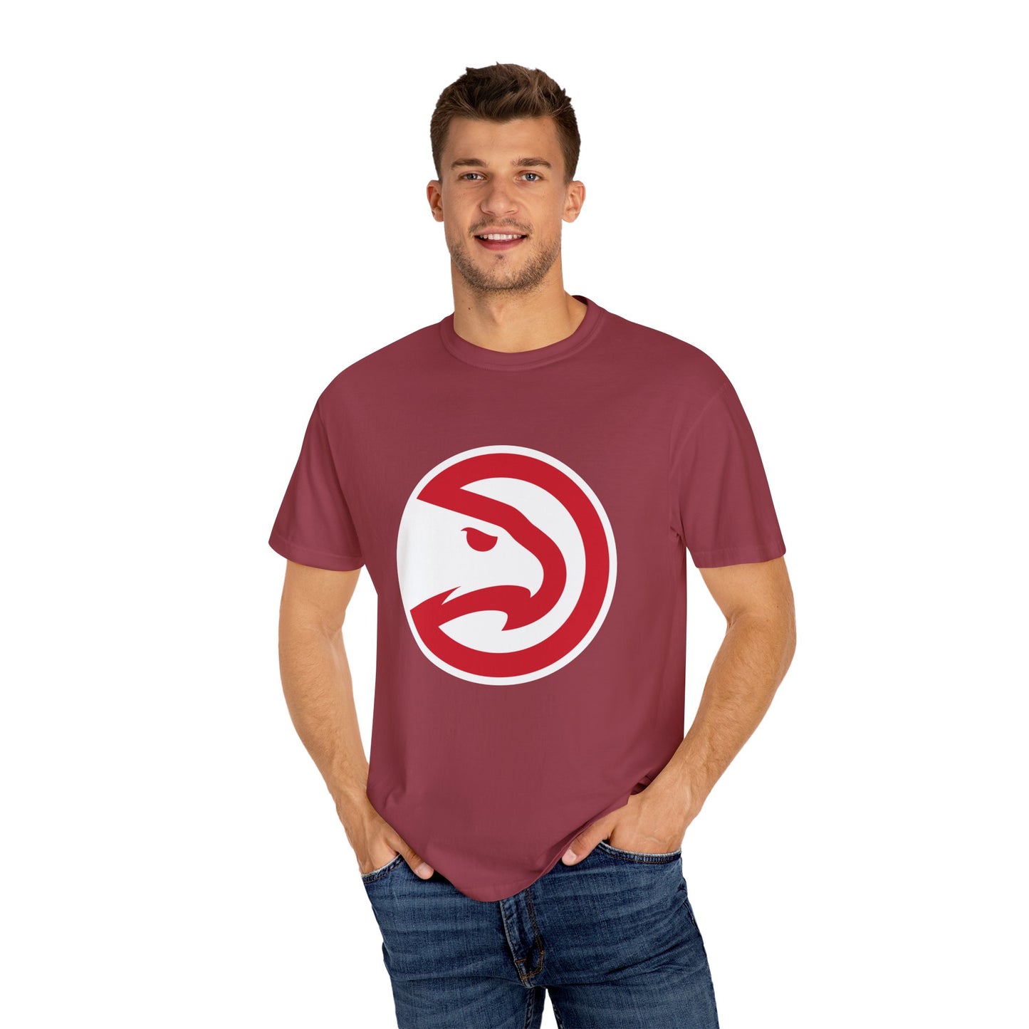 Atlanta Hawks Built Different Garment-Dyed T-Shirt – Premium Cotton Tee for Customization