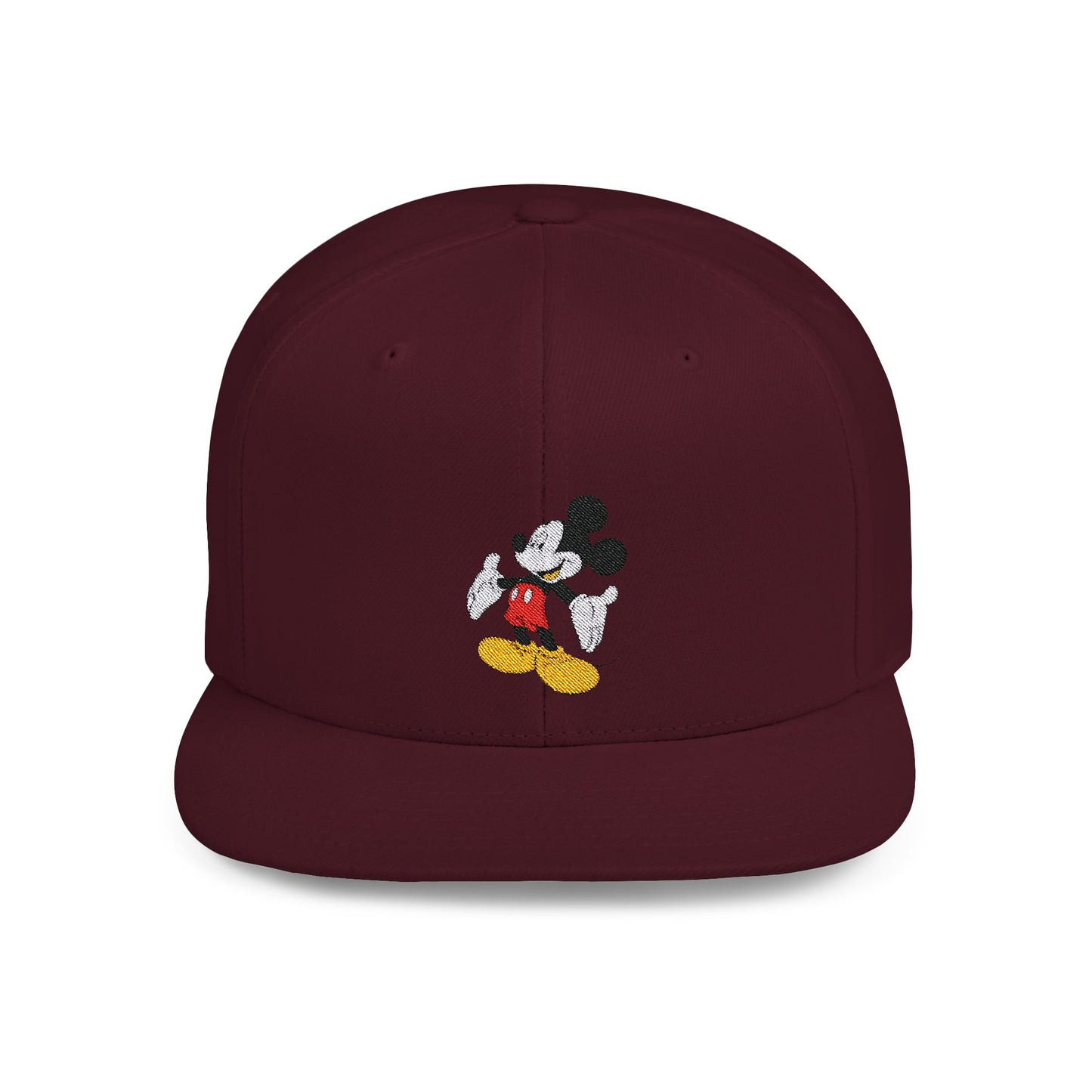 Mickey Mouse Welcome Flat Bill Snapback – Lightweight, Custom Fit, Premium Quality