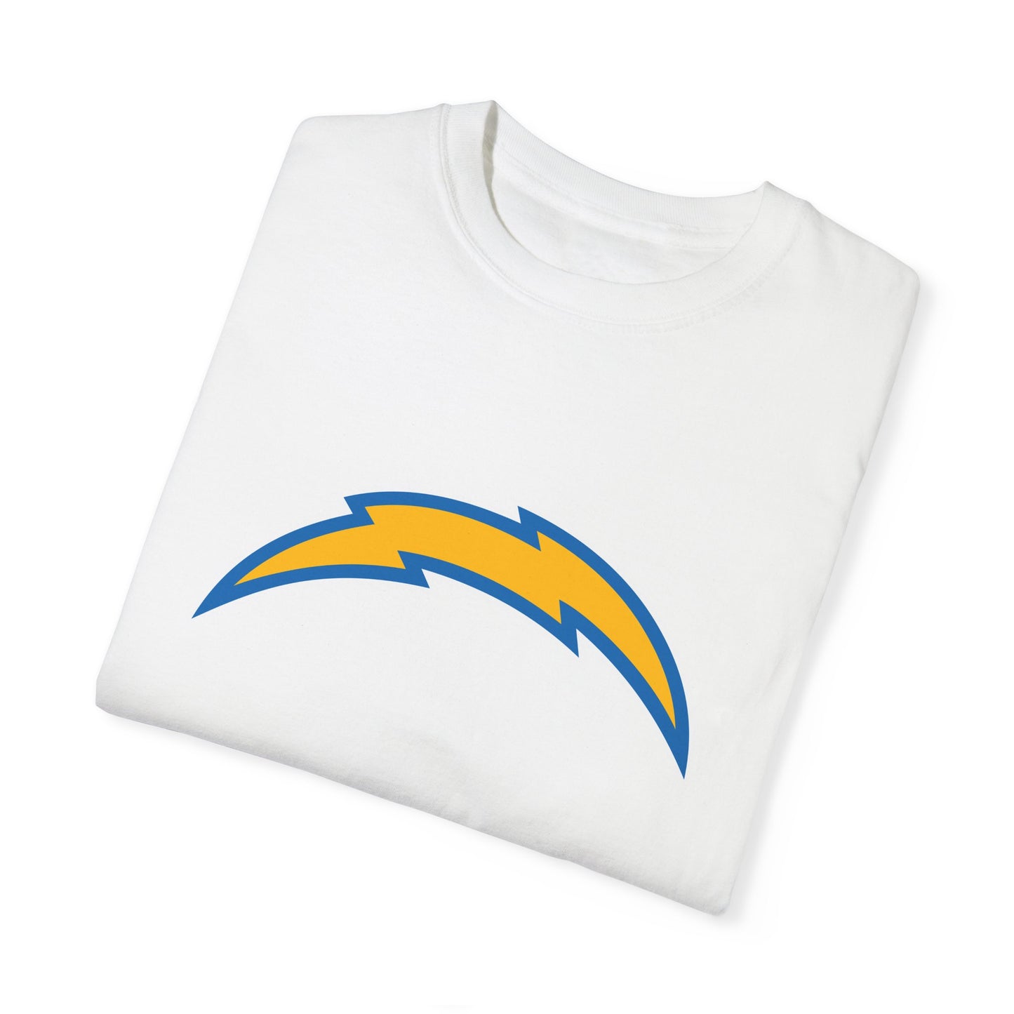 Los Angeles Chargers Team Merch Garment-Dyed T-Shirt – Premium Cotton Tee for Customization