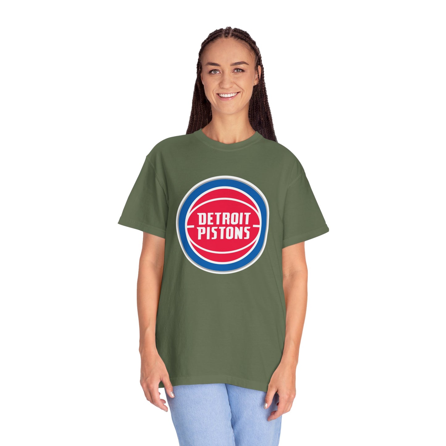 Detroit Pistons Built Different Garment-Dyed T-Shirt – Premium Cotton Tee for Customization