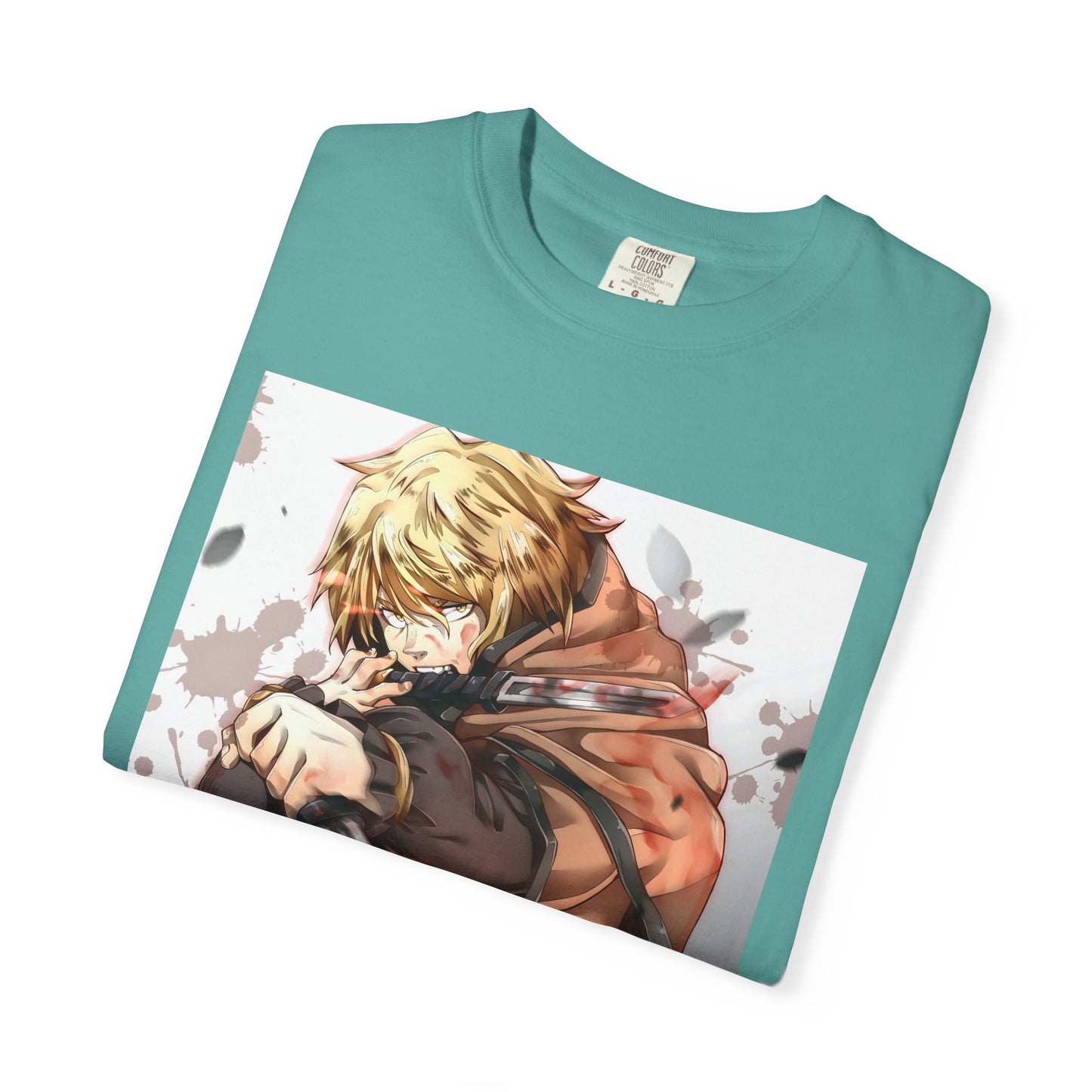 Vinland Saga Manga Garment-Dyed T-Shirt – Premium Cotton Tee for Customization