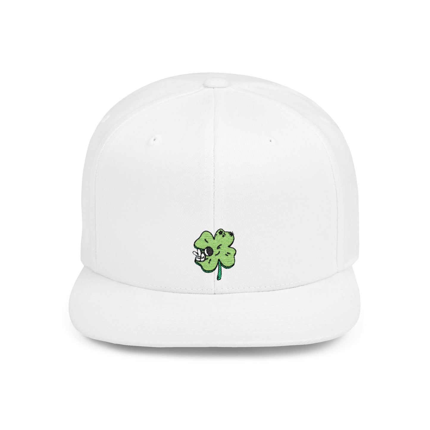 Icons Embroidered Cute Leaf On Cat Flat Bill Snapback – Lightweight, Custom Fit, Premium Quality