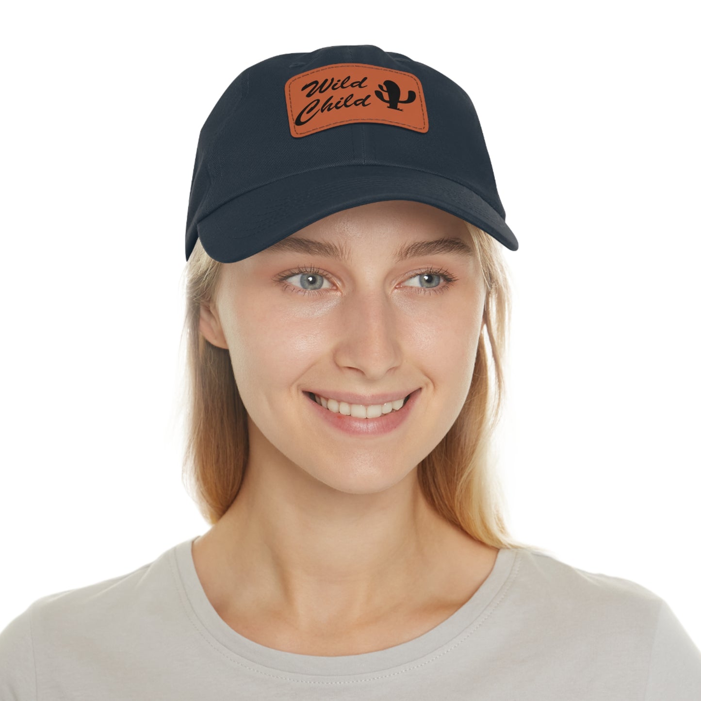 Dad Leather Patch Hat Wild Child – Timeless Style, Perfect Fit