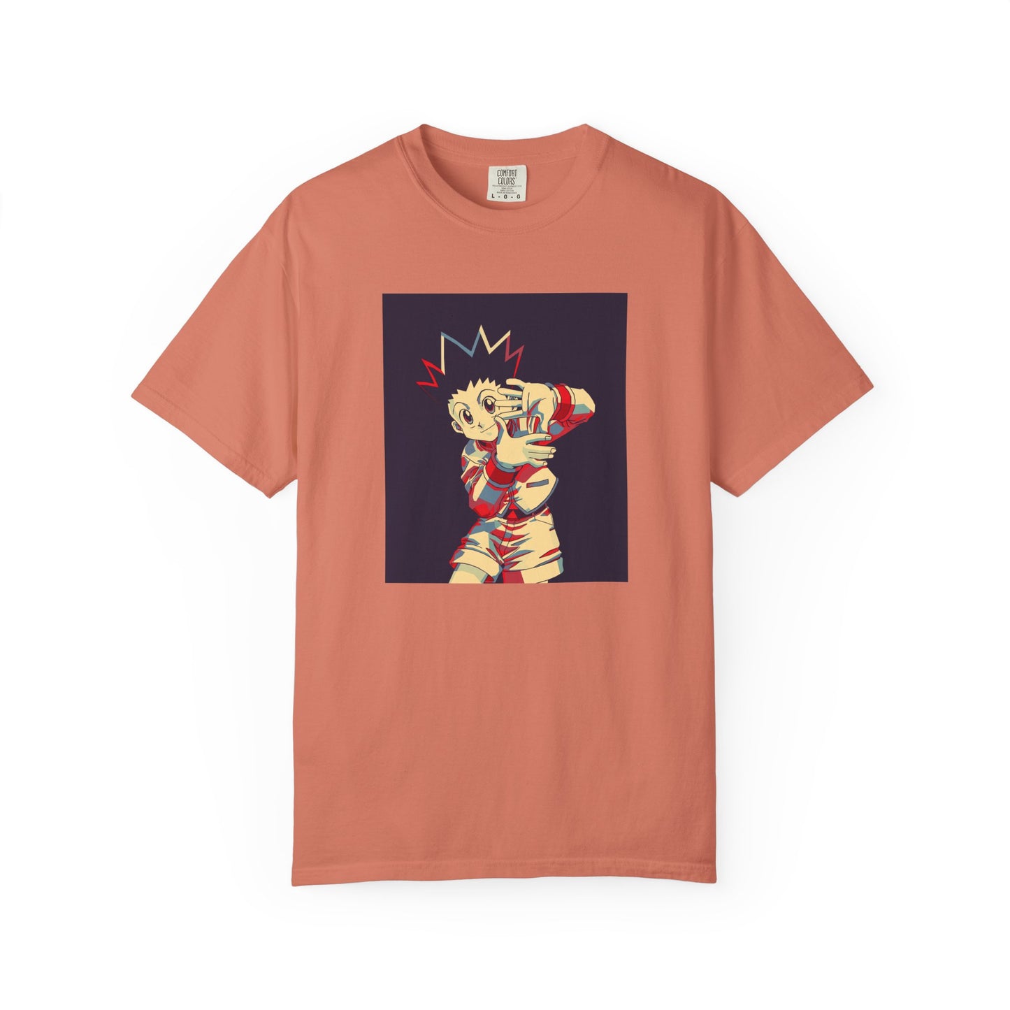 Hunter x Hunter Gon Freecss Minimalist Garment-Dyed T-Shirt – Premium Cotton Tee for Customization