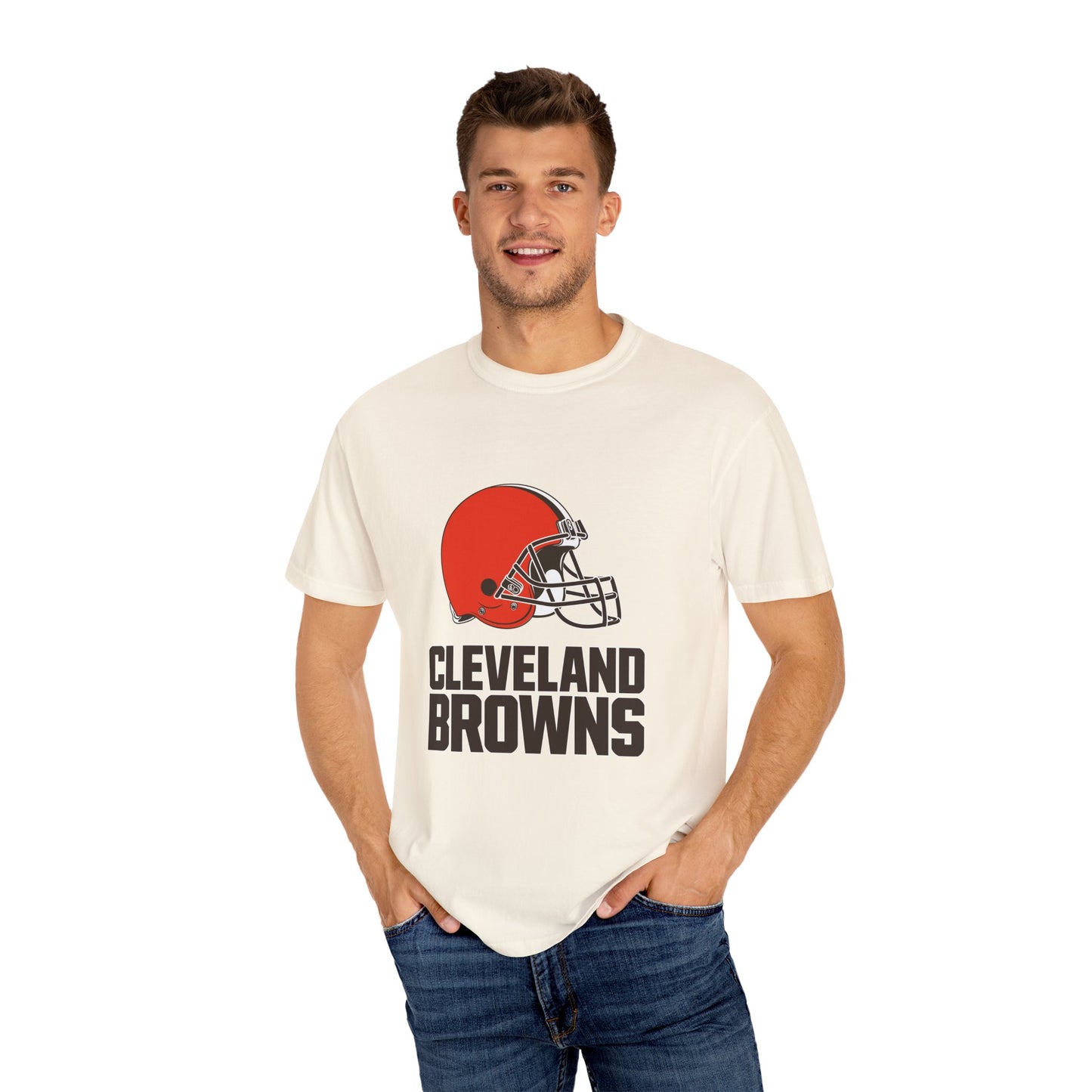 Cleveland Browns Garment-Dyed T-Shirt – Premium Cotton Tee for Customization