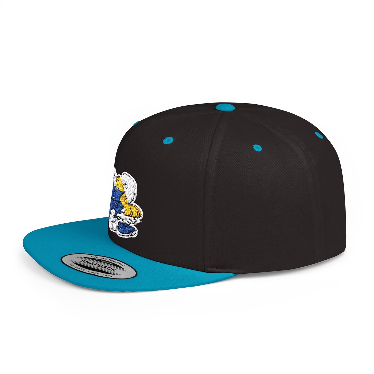 The Smurf Love Flat Bill Snapback – Lightweight, Custom Fit, Premium Quality