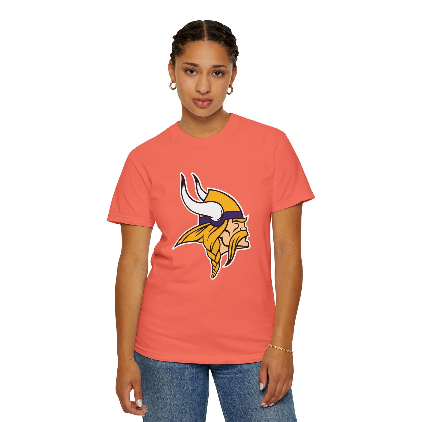 Minnesota Vikings Gear Garment-Dyed T-Shirt – Premium Cotton Tee for Customization