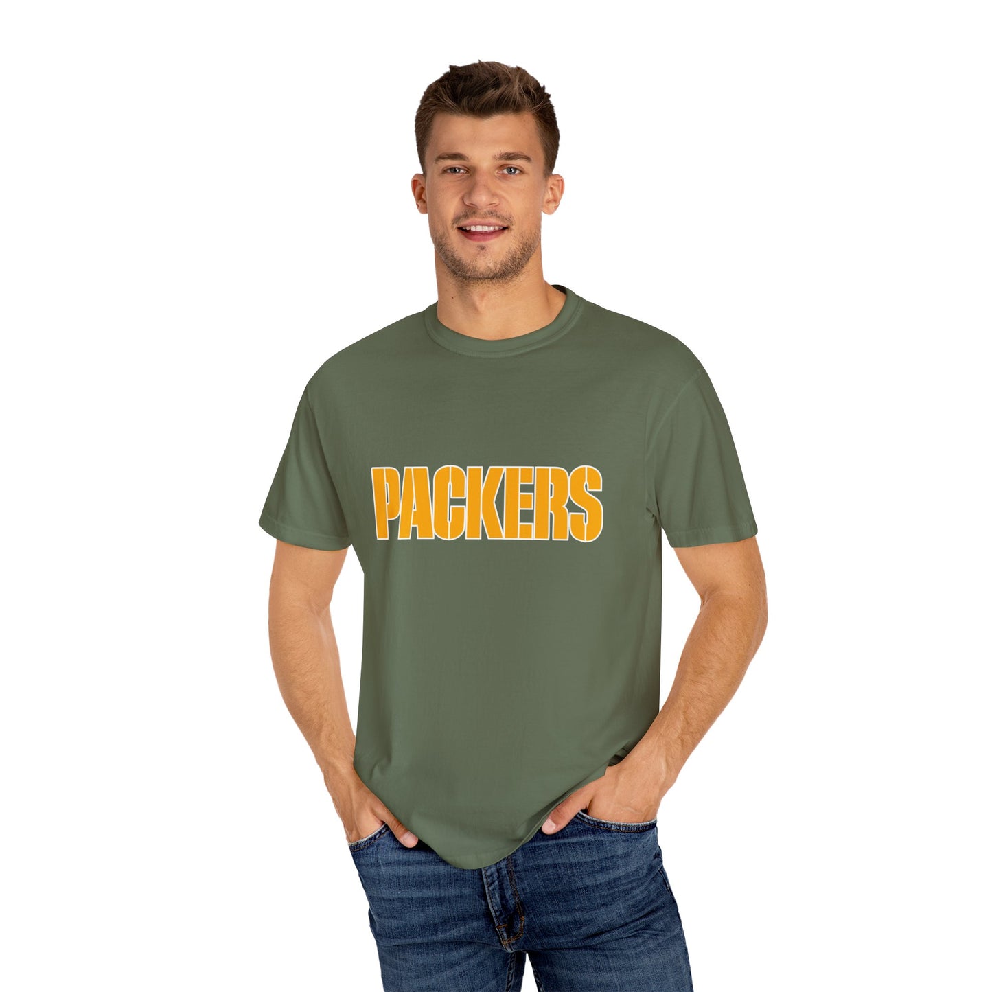 Green Bay Packers Gear Garment-Dyed T-Shirt – Premium Cotton Tee for Customization