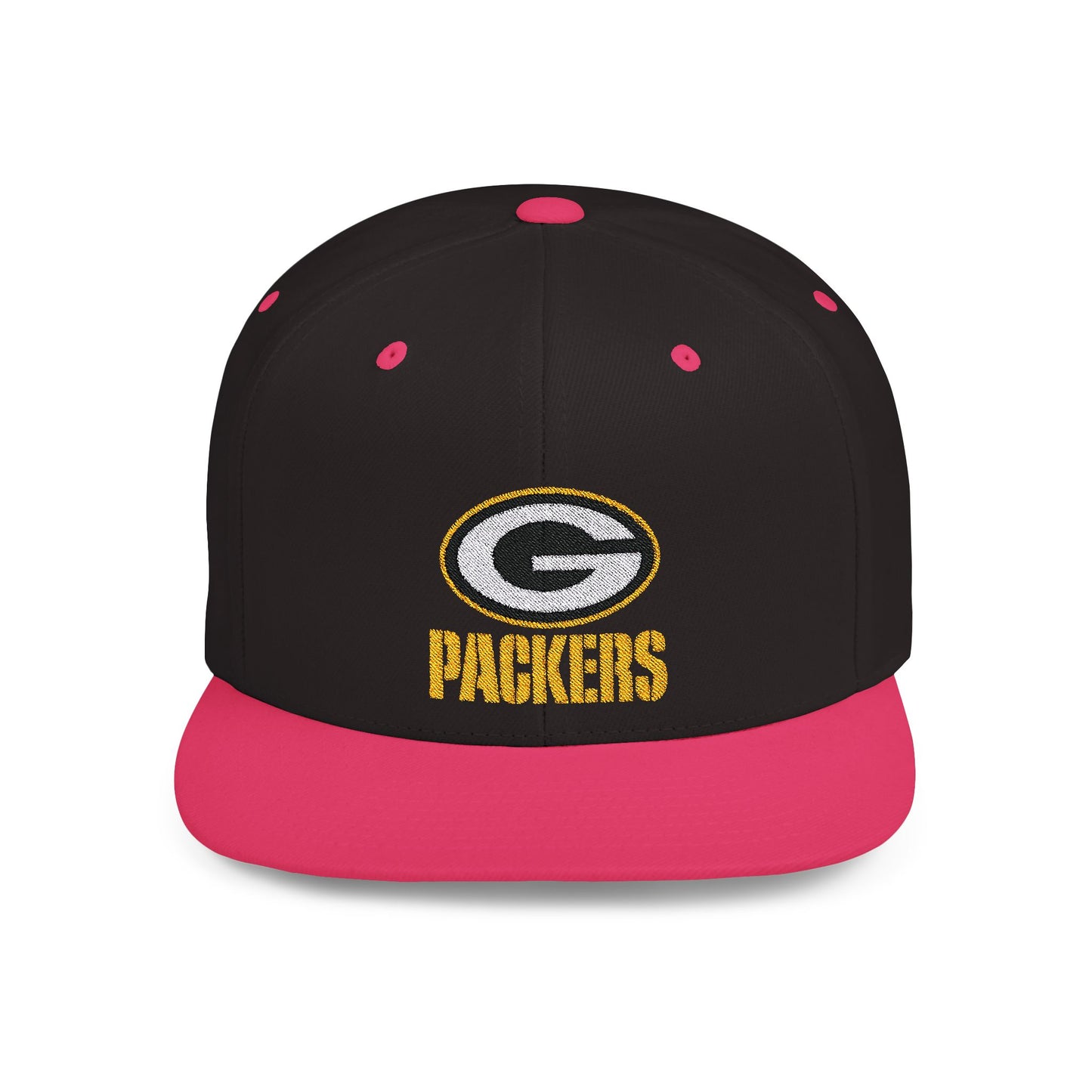 Green Bay Packers Flat Bill Snapback – Lightweight, Custom Fit, Premium Quality