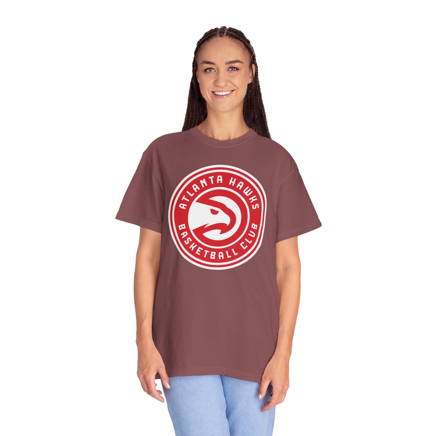 Atlanta Hawks Hoop Lifestyle Garment-Dyed T-Shirt – Premium Cotton Tee for Customization