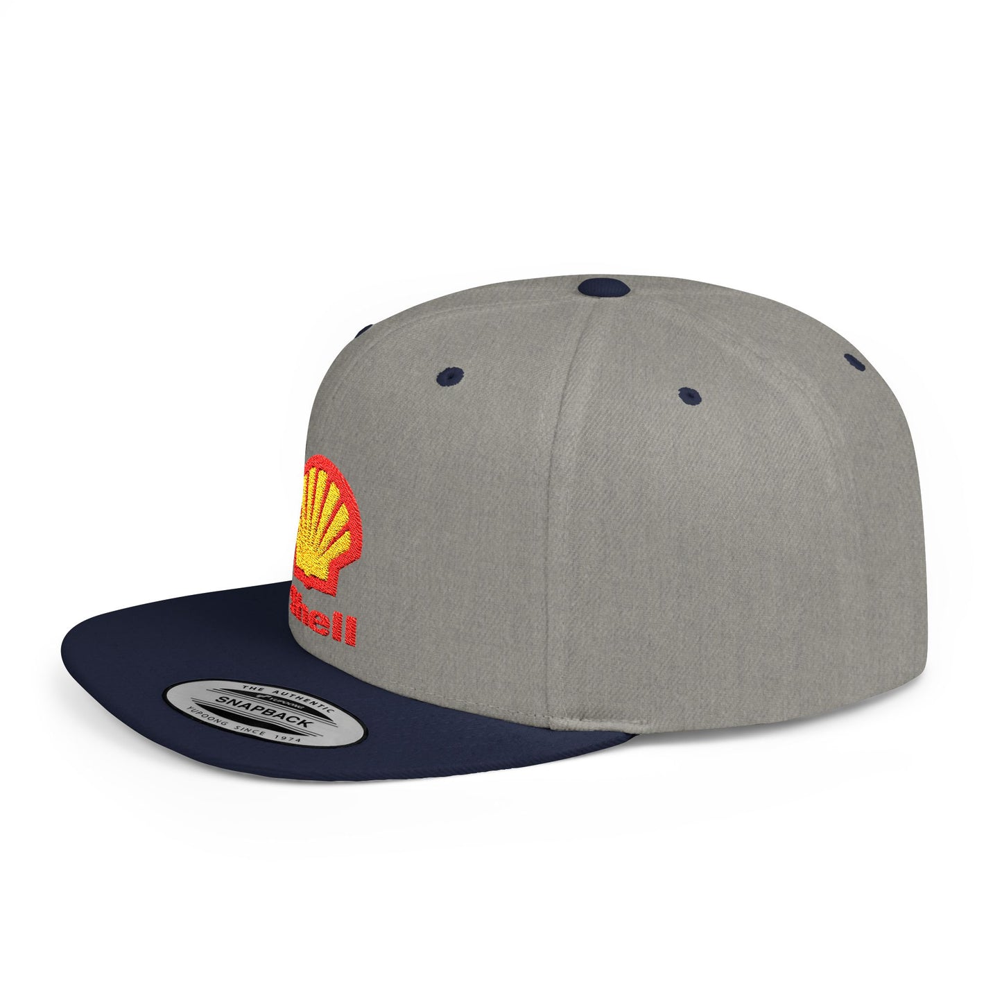 Shell Flat Bill Snapback – Lightweight, Custom Fit, Premium Quality