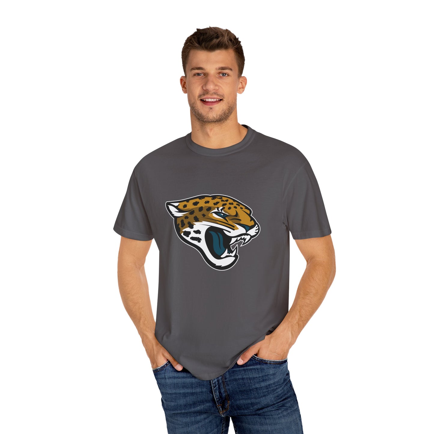 Jacksonville Jaguars Team Merch Garment-Dyed T-Shirt – Premium Cotton Tee for Customization