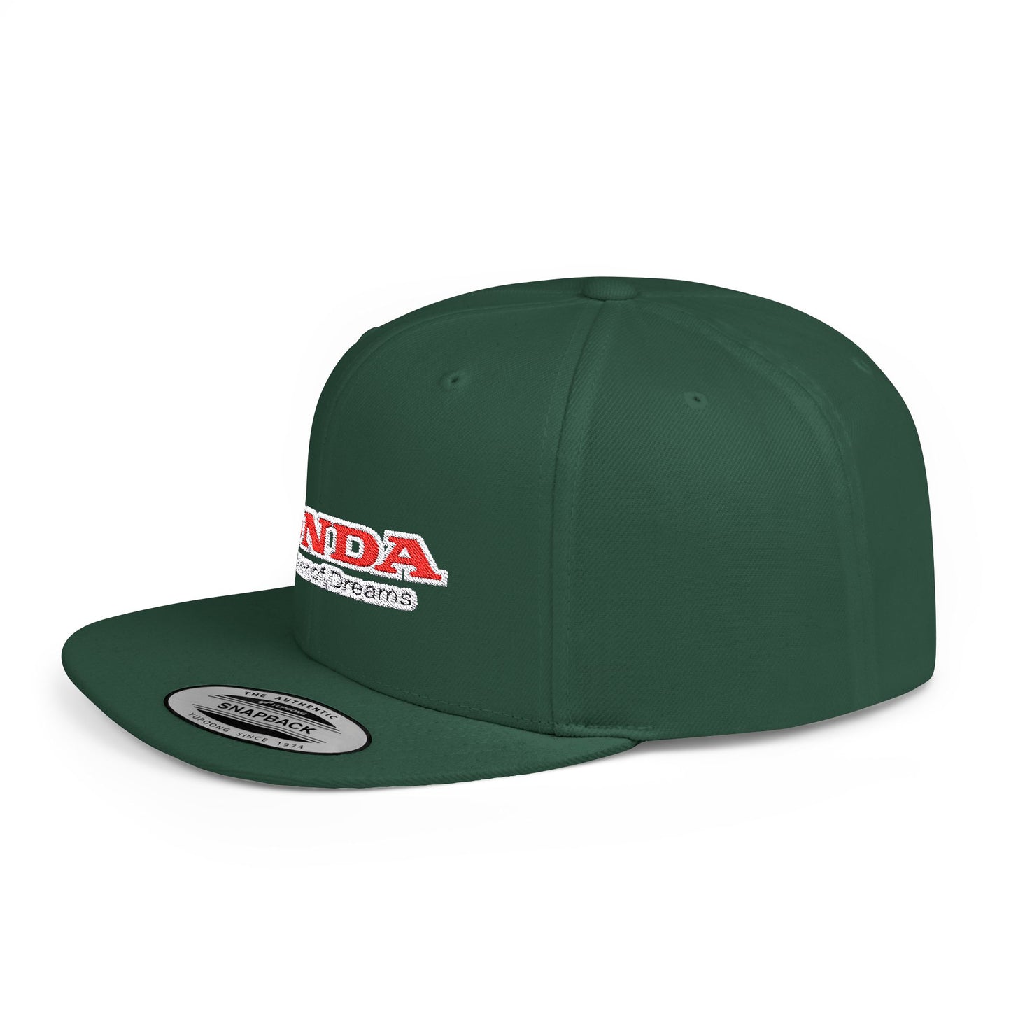 Honda Power of Dreams Flat Bill Snapback – Lightweight, Custom Fit, Premium Quality