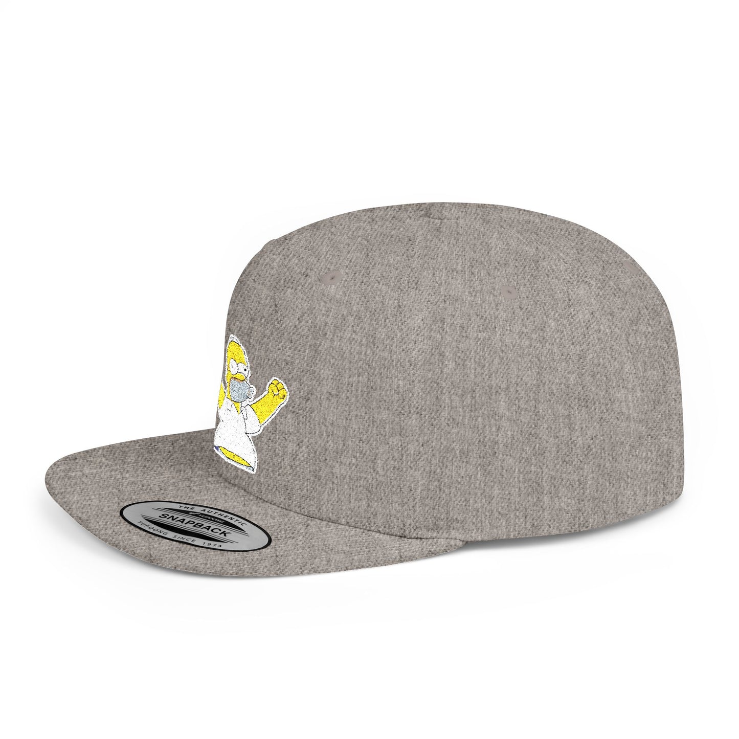 Homer Simpson Flat Bill Snapback – Lightweight, Custom Fit, Premium Quality