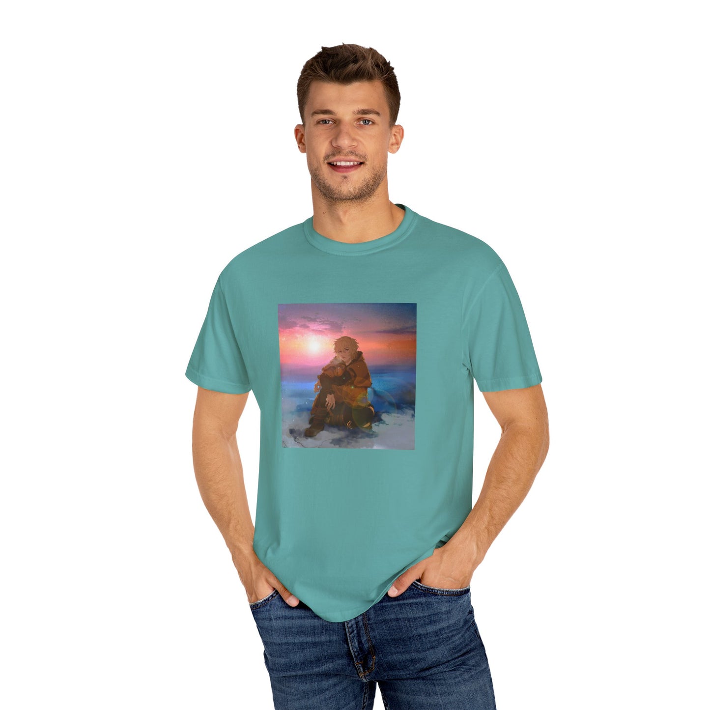 Vinland Saga Thorfinn Garment-Dyed T-Shirt – Premium Cotton Tee for Customization