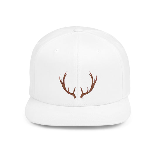 Whitetail Rack Flat Bill Snapback – Lightweight, Custom Fit, Premium Quality