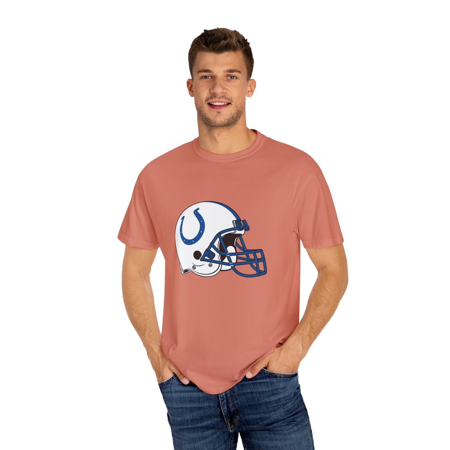 Indianapolis Colts Merchandise Garment-Dyed T-Shirt – Premium Cotton Tee for Customization