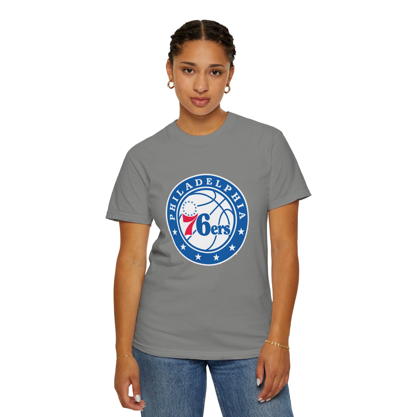 Philadelphia 76ers Basketball Life Garment-Dyed T-Shirt – Premium Cotton Tee for Customization