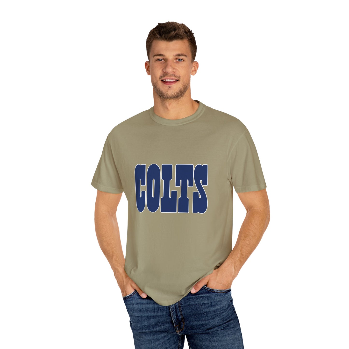 Indianapolis Colts Apparel Garment-Dyed T-Shirt – Premium Cotton Tee for Customization