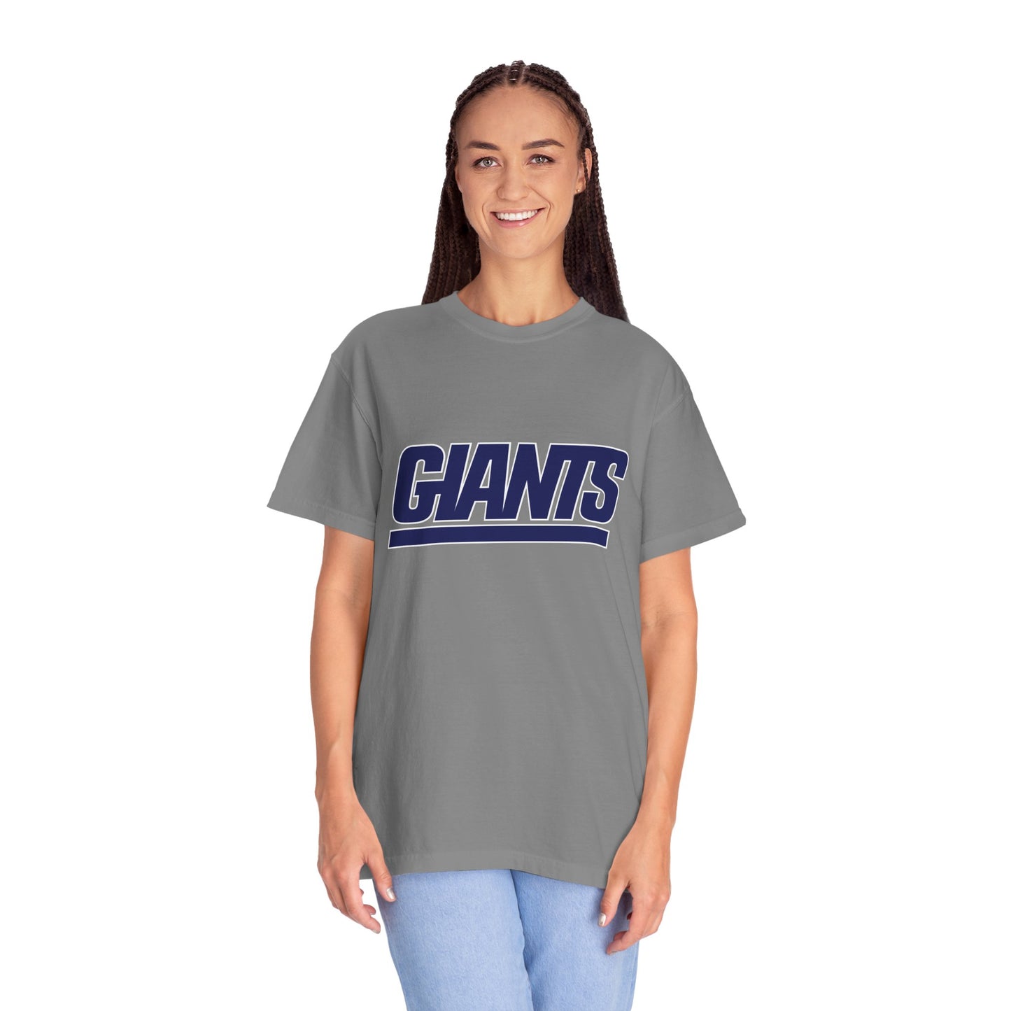 New York Giants Gear Garment-Dyed T-Shirt – Premium Cotton Tee for Customization