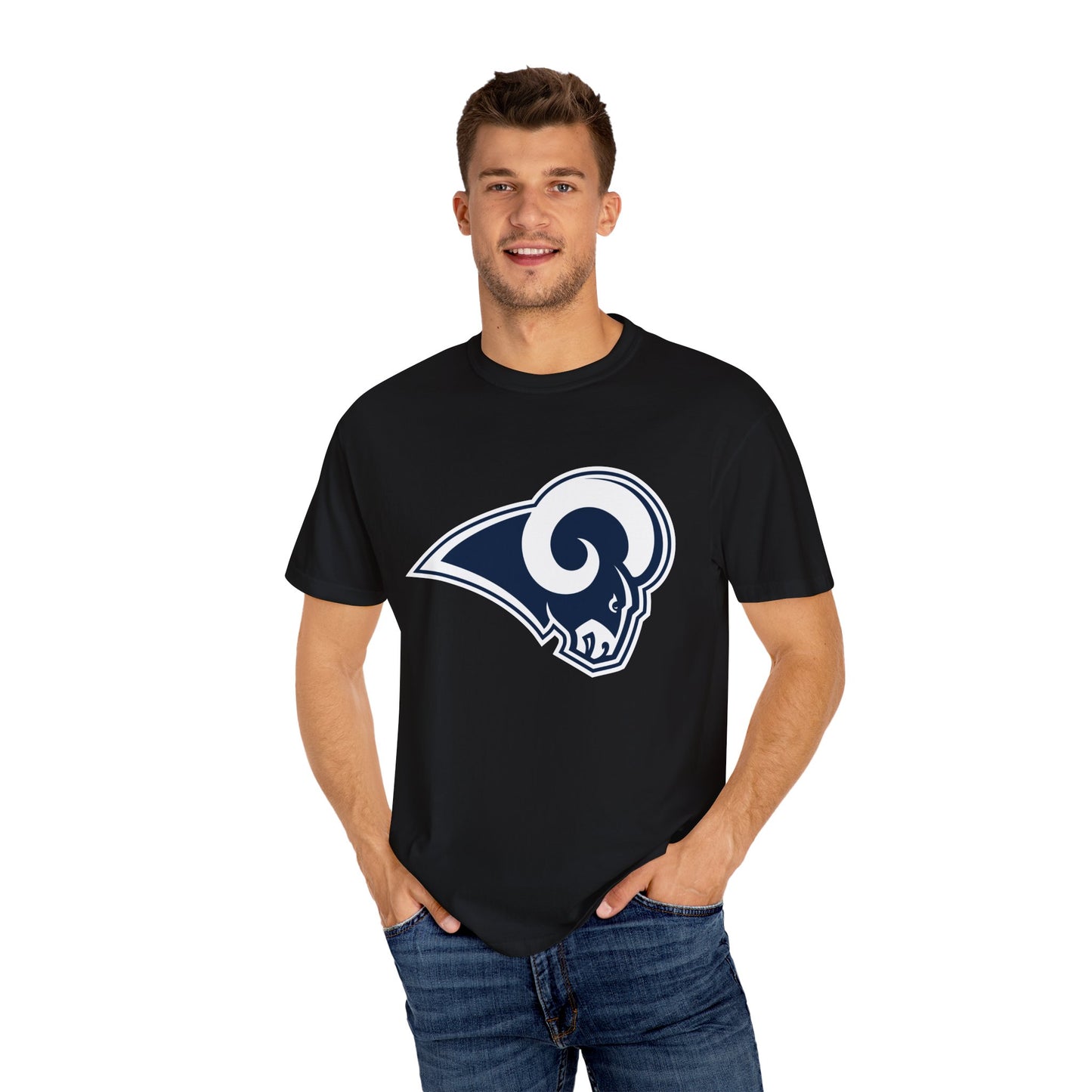 Los Angeles Rams Fan Gifts Garment-Dyed T-Shirt – Premium Cotton Tee for Customization