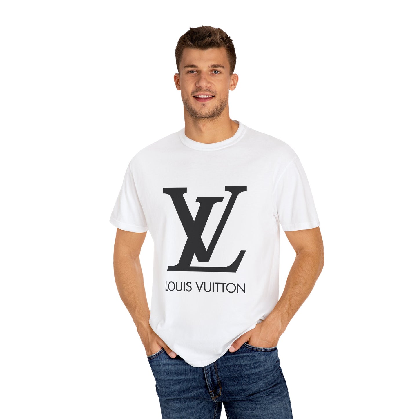 Louis Vuitton Garment-Dyed T-Shirt – Premium Cotton Tee for Customization