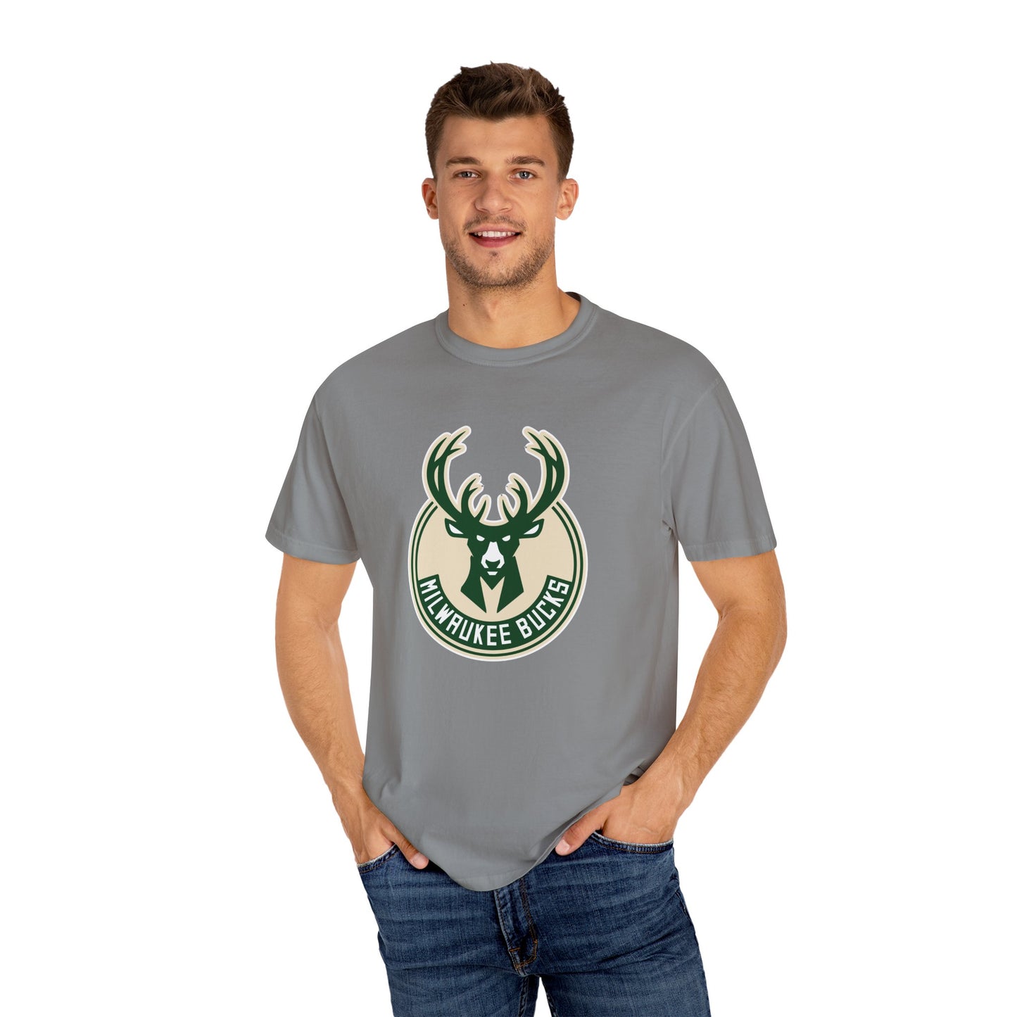 Milwaukee Bucks Play To Win Garment-Dyed T-Shirt – Premium Cotton Tee for Customization