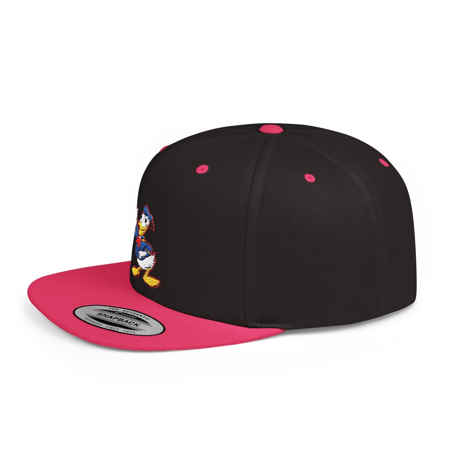 Donald Duck Flat Bill Snapback – Lightweight, Custom Fit, Premium Quality