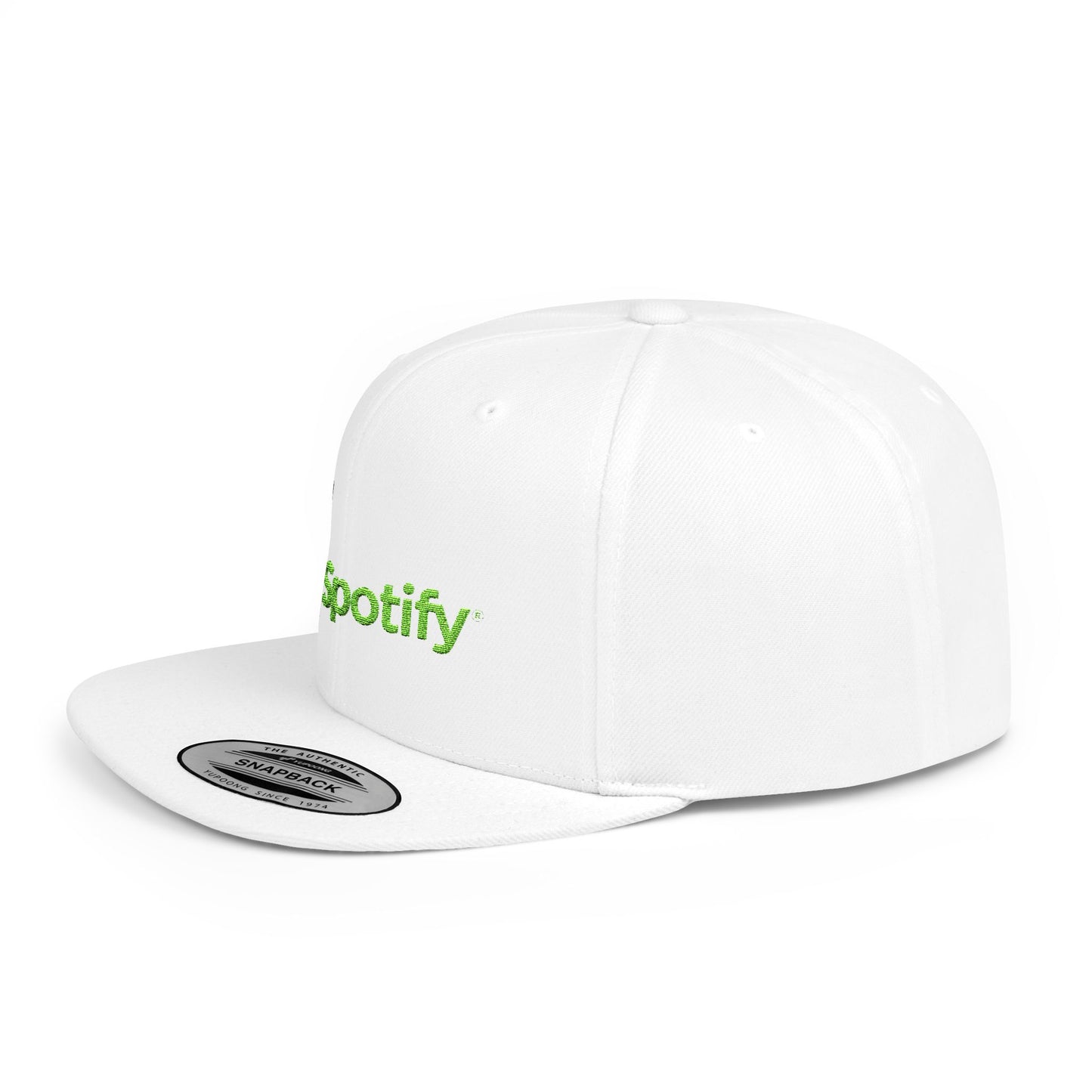 Spotify Flat Bill Snapback – Lightweight, Custom Fit, Premium Quality