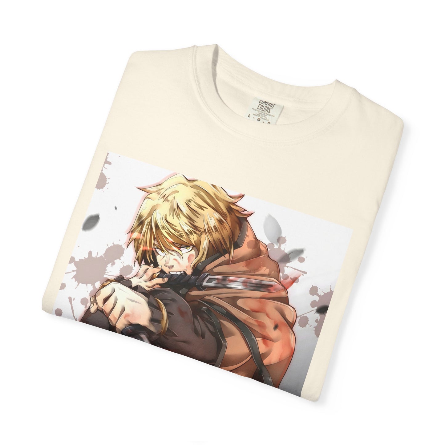 Vinland Saga Manga Garment-Dyed T-Shirt – Premium Cotton Tee for Customization