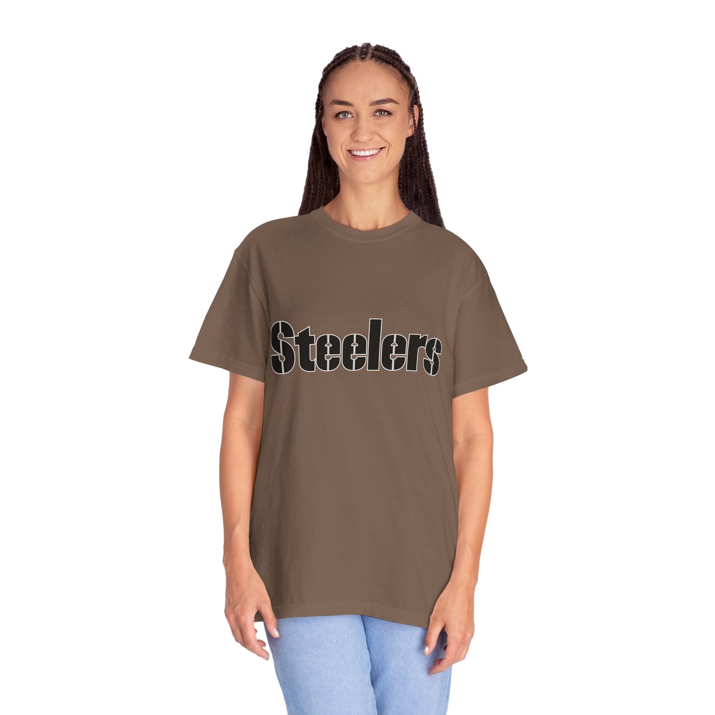 Pittsburgh Steelers Football Fan Garment-Dyed T-Shirt – Premium Cotton Tee for Customization